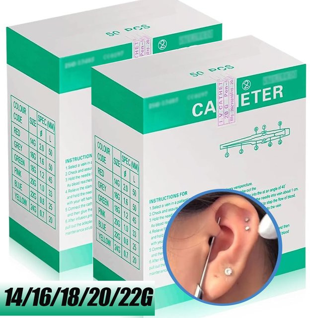 Usiriy Piercing-Nadeln, sterile Einweg-Körper-Piercing-Nadeln, verschiedene Größen - Bild 1