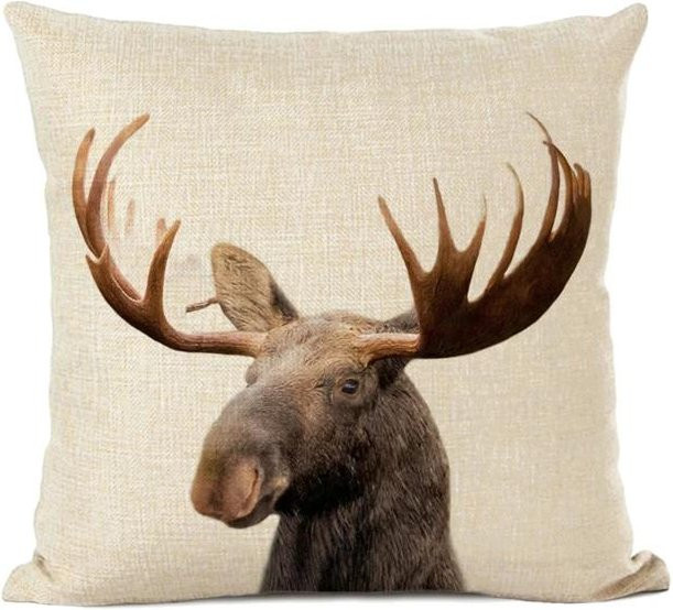 Dekorativer Kissenbezug mit Tiermuster von F&G in Beige, B/B: 45 x 45 cm - Bild 1
