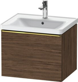 Duravit Waschtischunterschrank D-Neo in Braun Matt mit Scharniertüren, B/T/H: 58,4 x 45,2 x 44,0 cm - Bild 1
