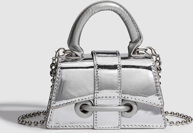 JMG Bags Perlenkette Umhängetasche, Silber, Damen - Bild 1