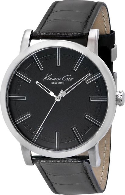 Kenneth Cole Armbanduhr, Quarz, Edelstahl, Schwarz, Herren - Bild 1