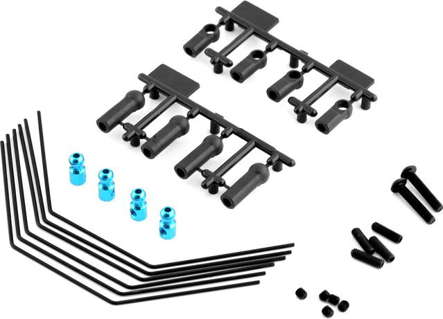 Tamiya Stabilisator-Set vorne und hinten, Zubehör, 3 Härte - Bild 1