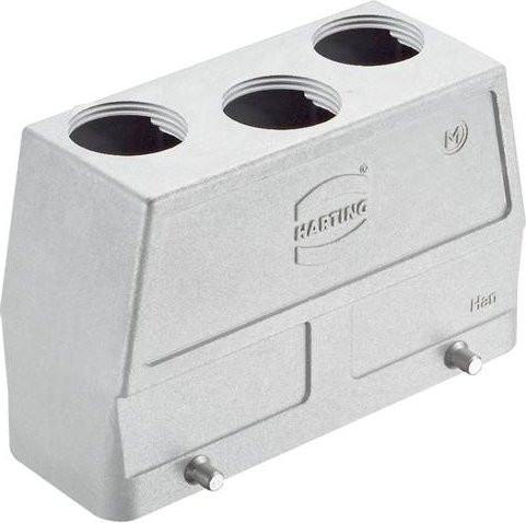 Harting Tüllengehäuse 19 62 824 0476 in Silber aus Aluminium - Bild 1
