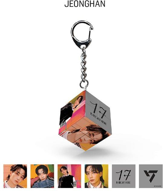 Seventeen Mini-Würfel-Schlüsselring, Unisex - Bild 1