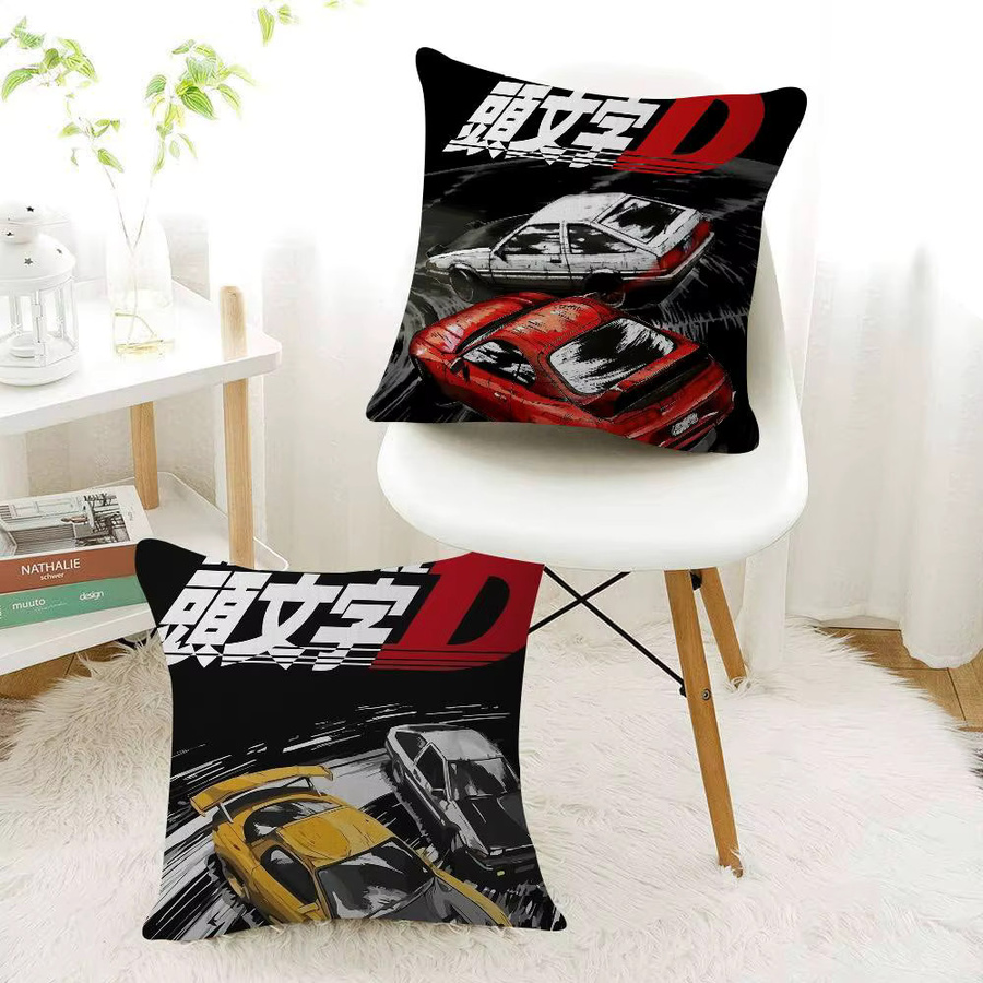 Beast Kingdom Initial D Anime Kissenbezug, quadratisch, Multicolour, B/B: 30,0 x 30,0 cm - Bild 3