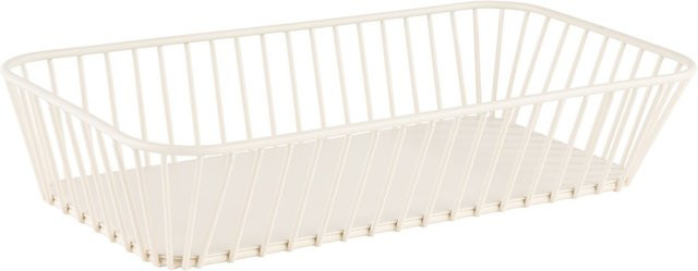APS GN 1/3 Korb URBAN aus Metall in Weiß, B/T/H: 17,6 x 32,5 x 7,5 cm - Bild 1