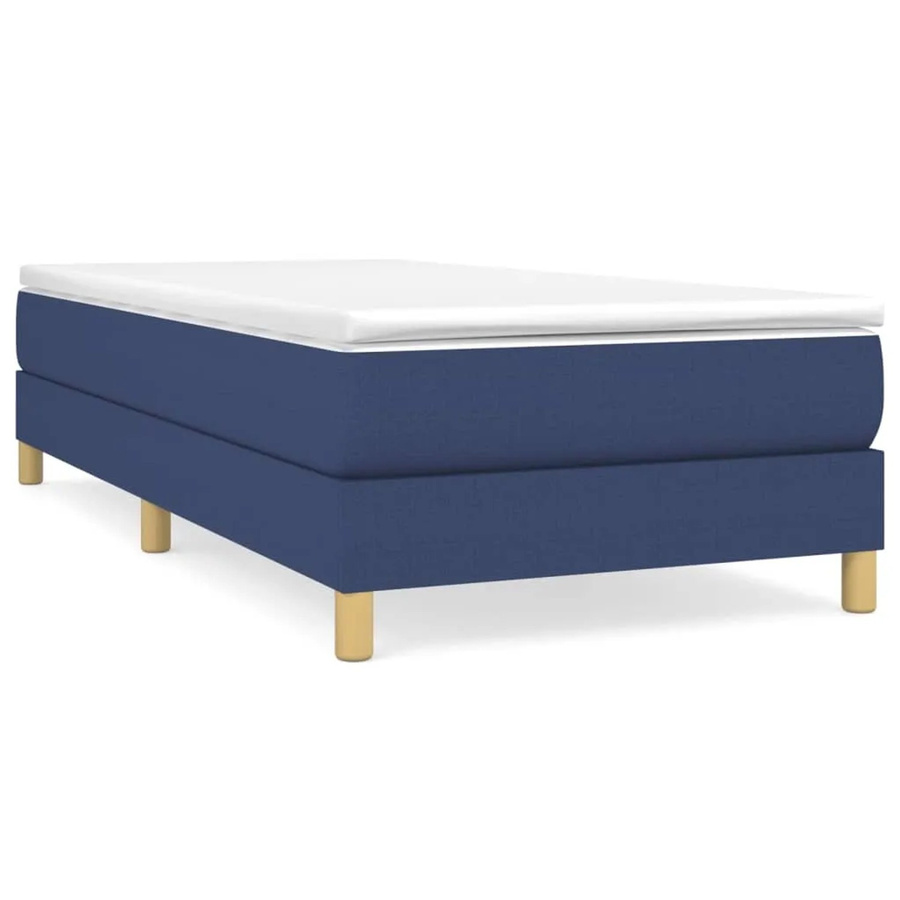 vidaXL Boxspringbett Blau aus Stoff mit B/T/H: 90 x 200 x 25 cm - Bild 2