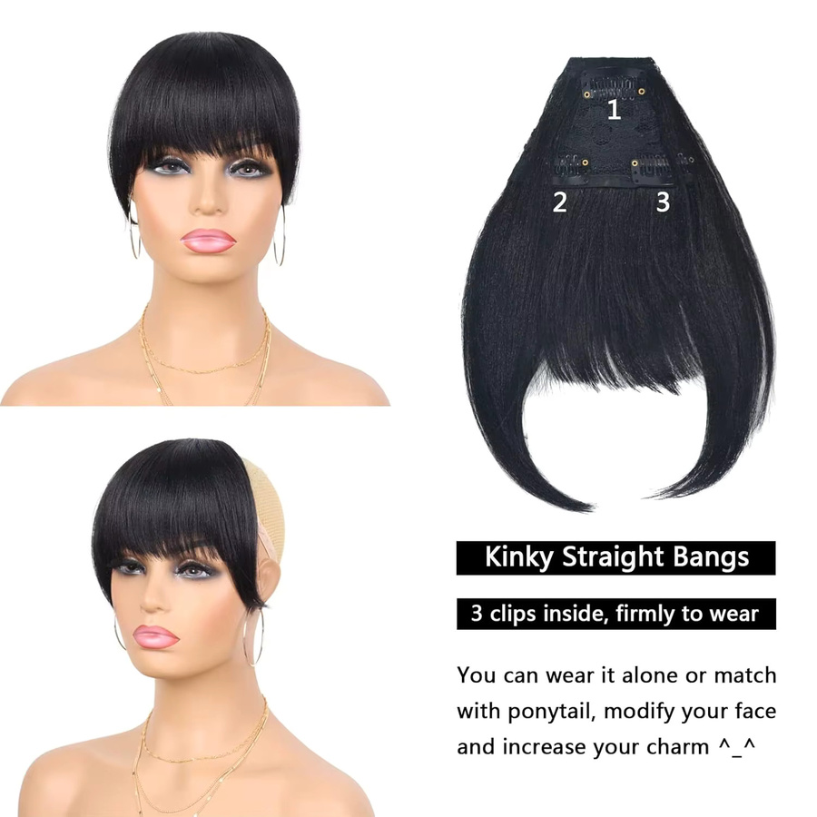 G&T Wig Synthetisches Dutt- und Bang-Set, 2-teilig, Damen - Bild 3