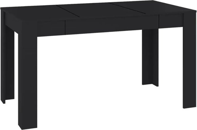 vidaXL Esstisch aus Holzwerkstoff in Schwarz, B/T/H: 140 x 74,5 x 76 cm - Bild 1