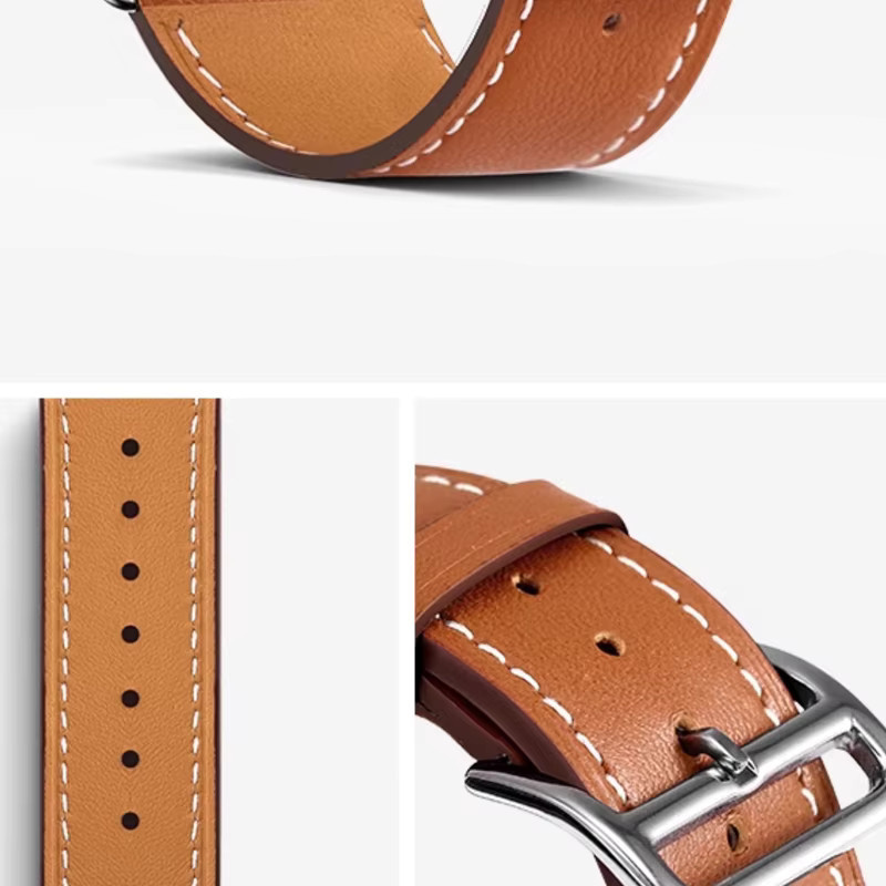 Uhrenarmband Leder, Schmetterlingsschnalle, Huawei Watch Fit 3 - Bild 4