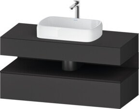 Duravit Waschtischunterschrank Qatego in Grau Matt mit internen Schubladen, Wandmontage, B/T/H: 120 x 55 x 60 cm - Bild 1