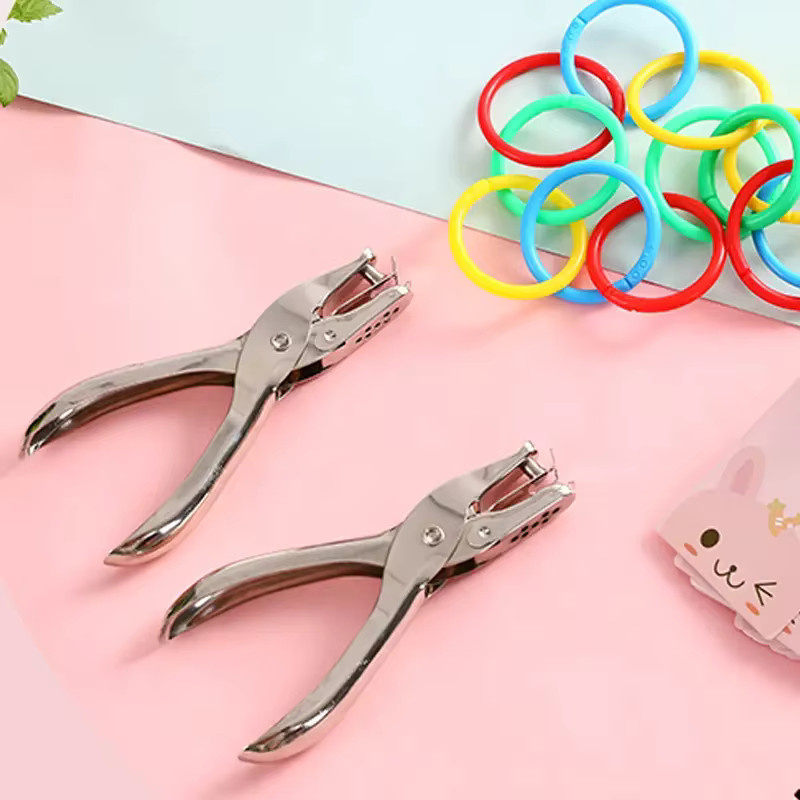 Einzellocher aus Metall in Silber mit 8 Blatt Kapazität und 3 mm Lochdurchmesser für Büro, Schule und Scrapbooking - Bild 2