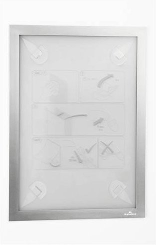Durable Magnetrahmen Wallpaper DIN A4 in Silber - Bild 1