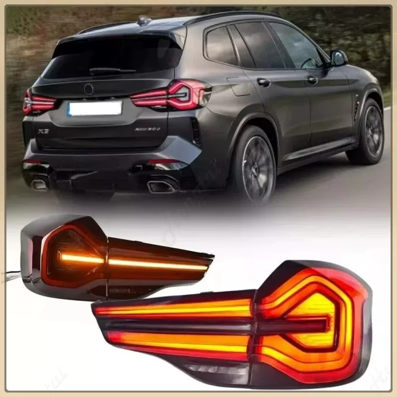 Carinamoba LED-Rückleuchten für BMW X3 G01 G08 in Rot mit DRL, Brems- und Blinklicht als Plug-and-Play Rücklichteinheit - Bild 2