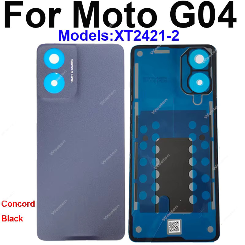 Motorola Ersatzgehäuse für das hintere Batteriefach in Blau für MOTO G04, G14 und G24 Power - Bild 2