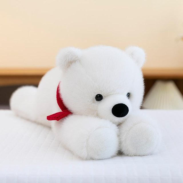 Weißes Bärenpuppe Eisbär Plüschtier, 50cm - Bild 1