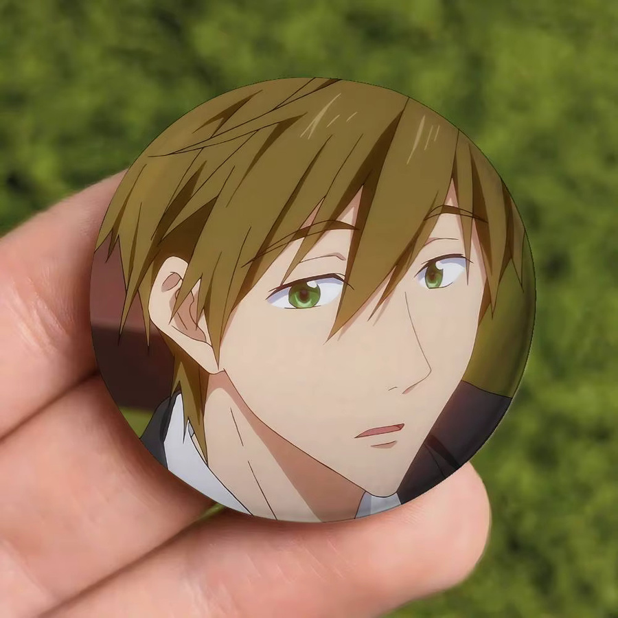 Brosche T-Tachibana M-Makoto Anime, Reversnadel - Bild 4