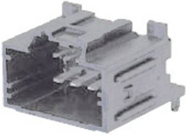 Molex Einbau-Stiftleiste Standard 10-polig in Grau und Silber mit 2.54 mm und 5.25 mm Rastermaß - Bild 1