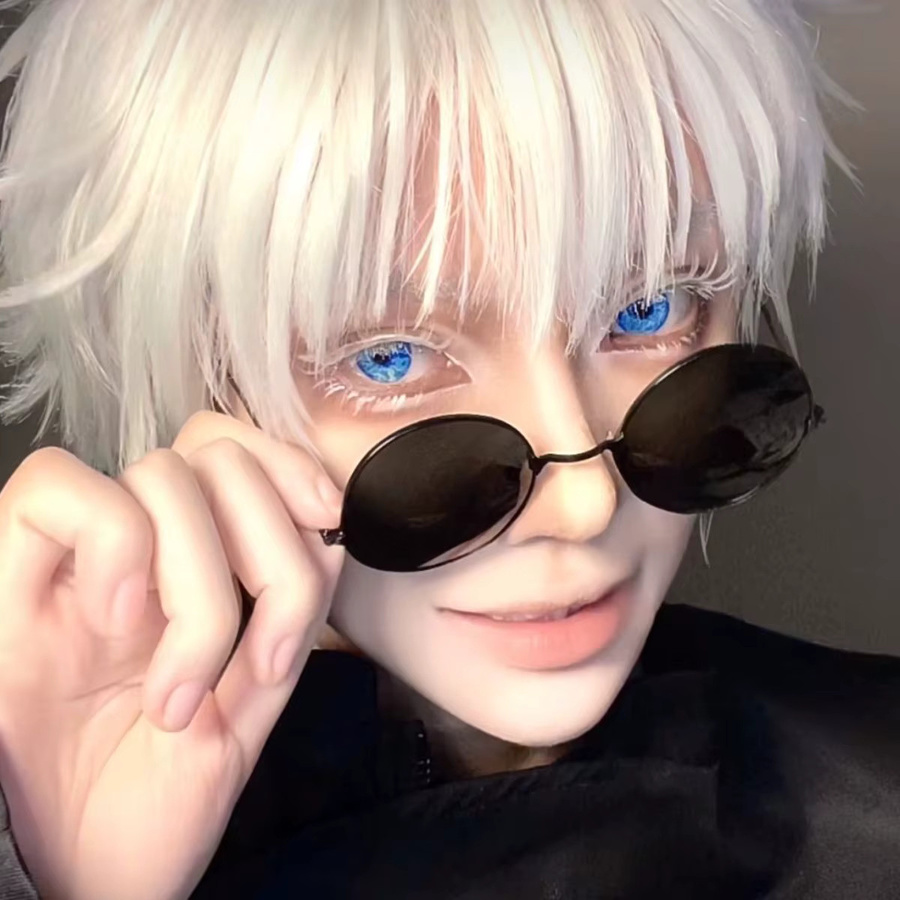 JeweLens Satoru Gojo Cosplay farbige Kontaktlinsen, blau - Bild 5