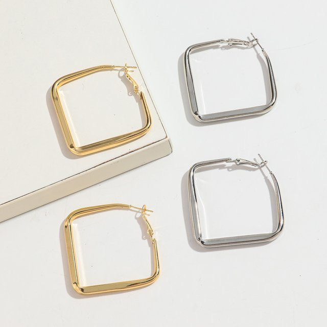 ALCADEN Ohrringe, Edelstahl, Gold, Damen - Bild 1