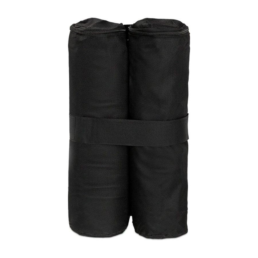 Relaxdays Pavillon Gewichte 4er Set aus Oxford-Stoff in Schwarz, befüllbar, B/H/T: 56 x 43 x 2 cm - Bild 2