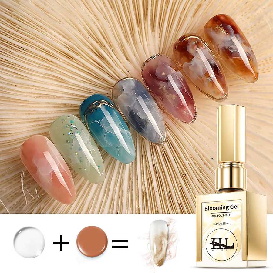 HLGEL Nagellack, klar, glänzend, 15 ml - Bild 3