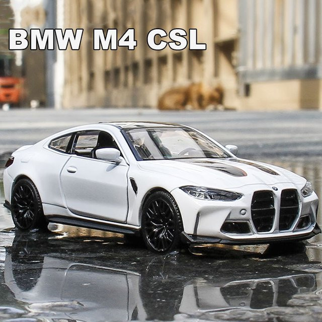 MAKEDA BMW M4 CSL Diecast Auto, 1:36, Metall, Türen geöffnet - Bild 1