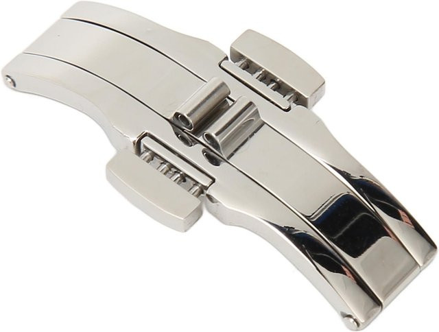 Painter Uhren-Faltschließe Edelstahl, Silber, Unisex, 5 x 21 mm - Bild 1
