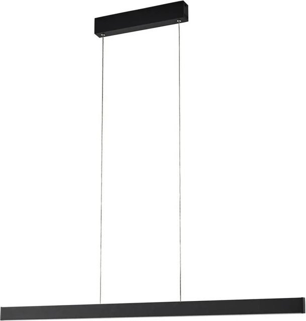 Lucande Smart Home Pendelleuchte Mylosh Schwarz aus Aluminium mit dimmbarer LED und Leselampe - Bild 1