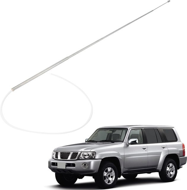 Artudatech Power Antenna Mast für Nissan Patrol GU Y61 in Silber - Bild 1