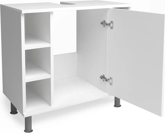 Vicco Waschbeckenunterschrank FYNN Badmöbel Weiß B: 60 cm, T: 54 cm, H: 32 cm - Bild 2