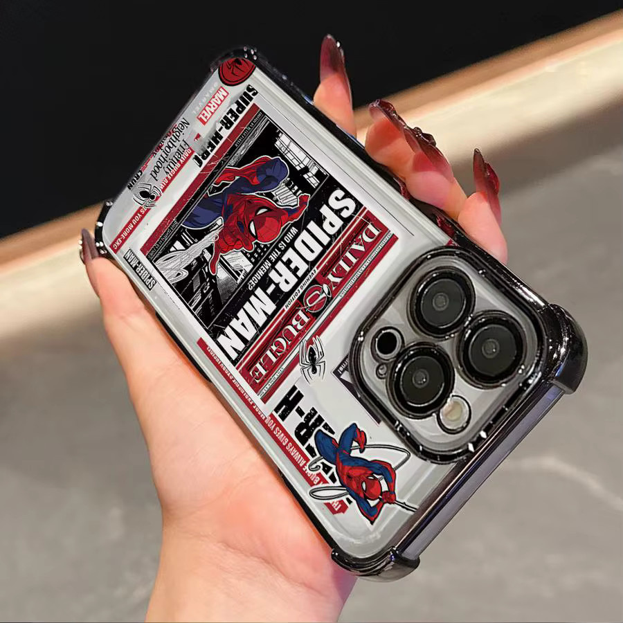 Hasbro Hero Spider-Man Handyhülle mit Airbag-Schutz für Google Pixel 10 9 8 7 Pro XL 5G, stoßfest, Multicolour - Bild 5