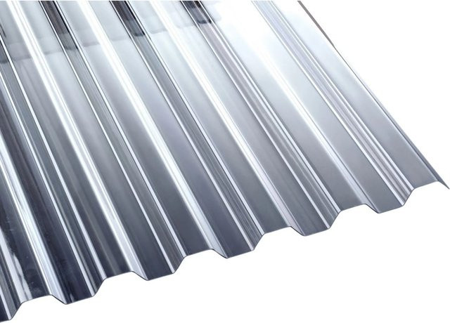 Tejemacro PC-Spundwandplatte K76/18 aus Polycarbonat, transparent, B/H: 111,5 x 450 cm, Dicke: 1,5 mm - Bild 1