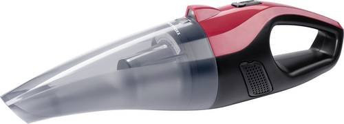 CLEANmaxx Akku-Handstaubsauger rot schwarz mit LED-Scheinwerfer und Verlängerungspol, B/H/L: 10 x 12 x 37 cm - Bild 1