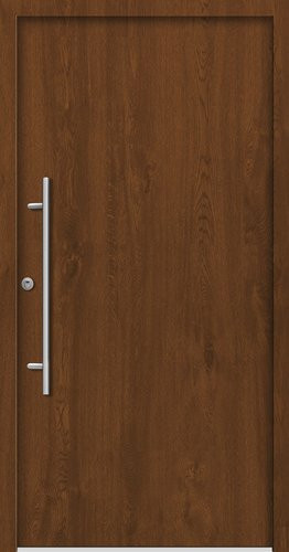 Splendoor Sicherheitshaustür PATRAS Prime RC2 aus Aluminium in Golden Oak Braun, Höhe: 210,0 cm, Breite: 100,0 cm, Tiefe: 7,0 cm - Bild 1