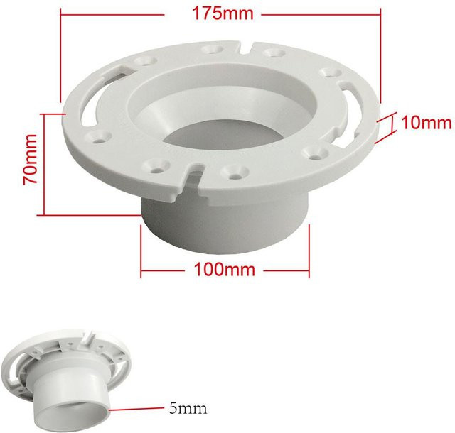 Wohnmobil-Toilettenflansch-Kit Ersatz für Dometic Thetford, Toilettendichtung und Muffe, Farbe: Weiß - Bild 1