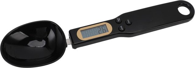 Elektronische Messlöffelwaage Koogeelife für Lebensmittel, 0,5 g bis 500 g, Schwarz - Bild 1