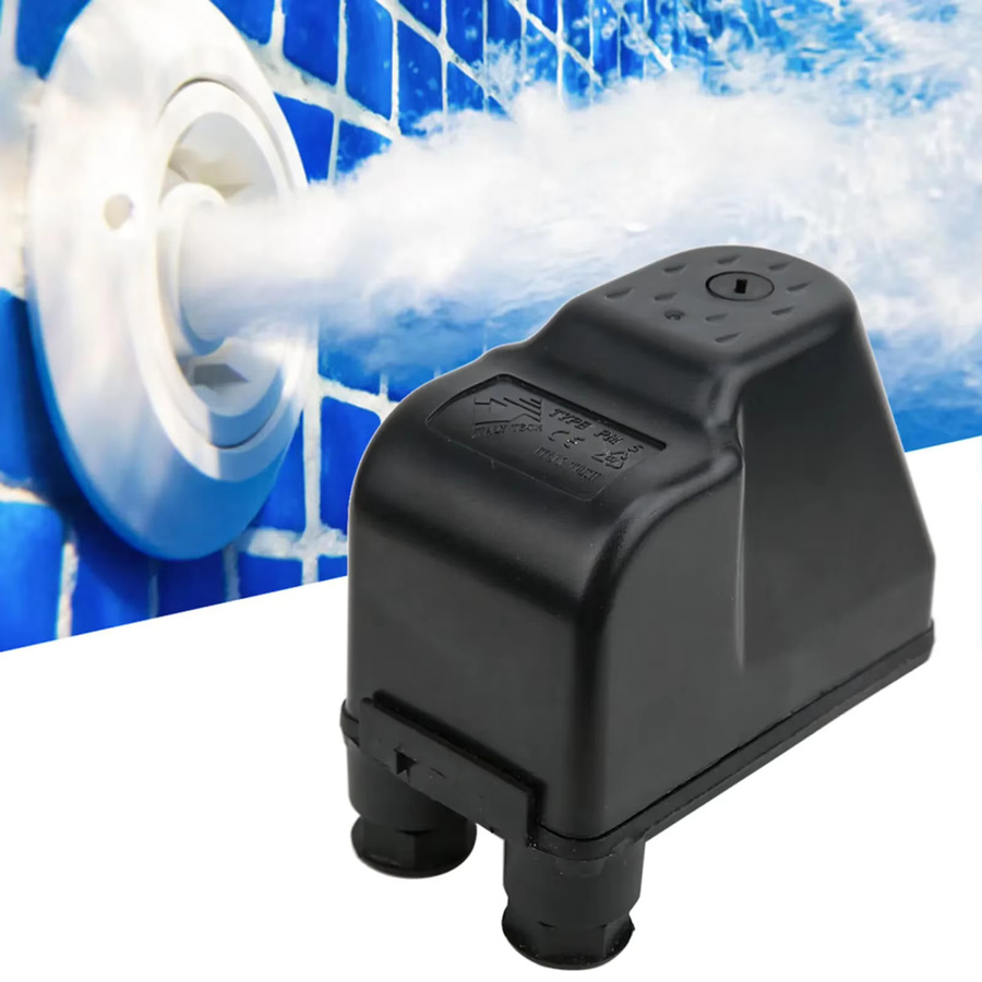 Automatischer Pumpendruckschalter mit Druckregler und Anzeige in Schwarz - Bild 2