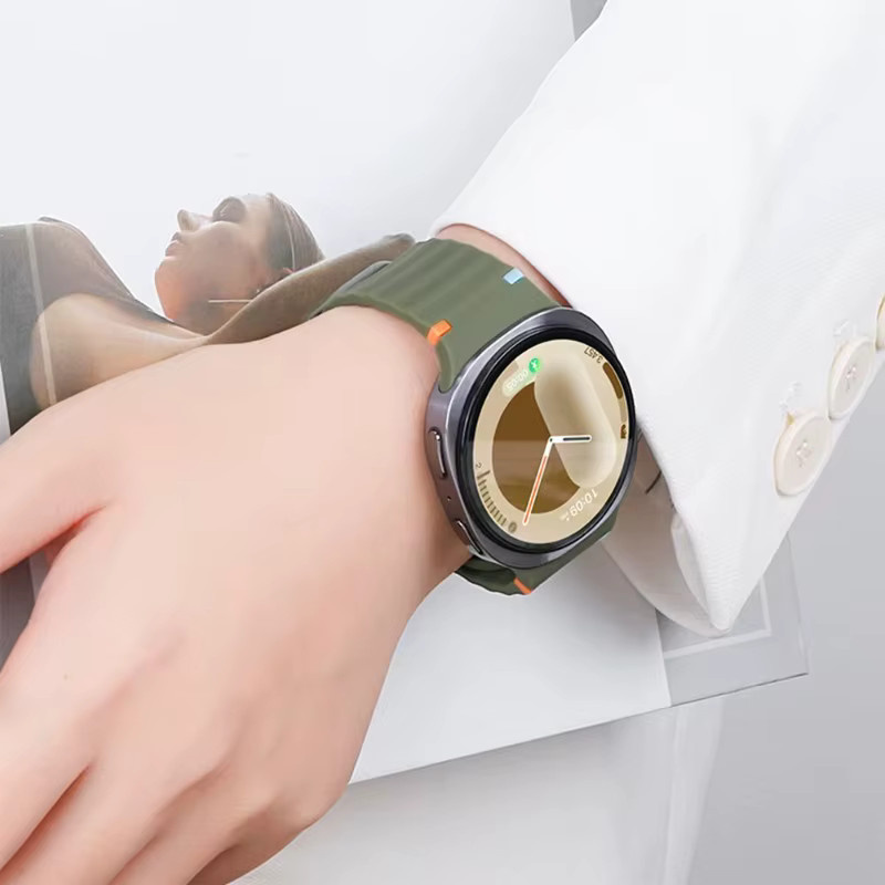 Samsung Uhrenarmband Silikon, Schwarz, Unisex - Bild 3