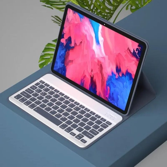 Tastaturhülle für Samsung Galaxy Tab S6 10,5 Zoll T860 T865 mit Ständer in Grau - Bild 1