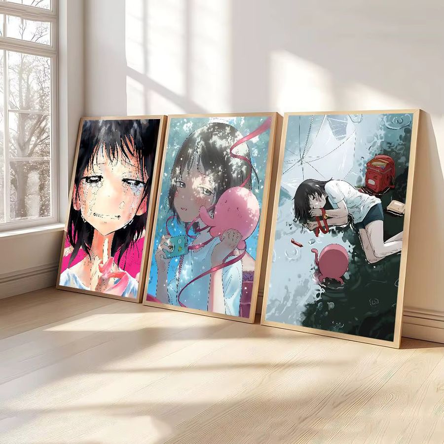 Retro Anime Takopis Original Sin Wandposter aus Kraftpapier als Aufkleber für dein Zimmer oder Café, Multicolor, Rechteckig - Bild 2