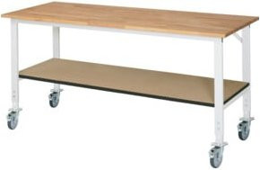 Rau Fahrbarer Arbeitstisch Tom KM-01, höhenverstellbar, B/T/H: 200 x 80 x 91-123 cm - Bild 1