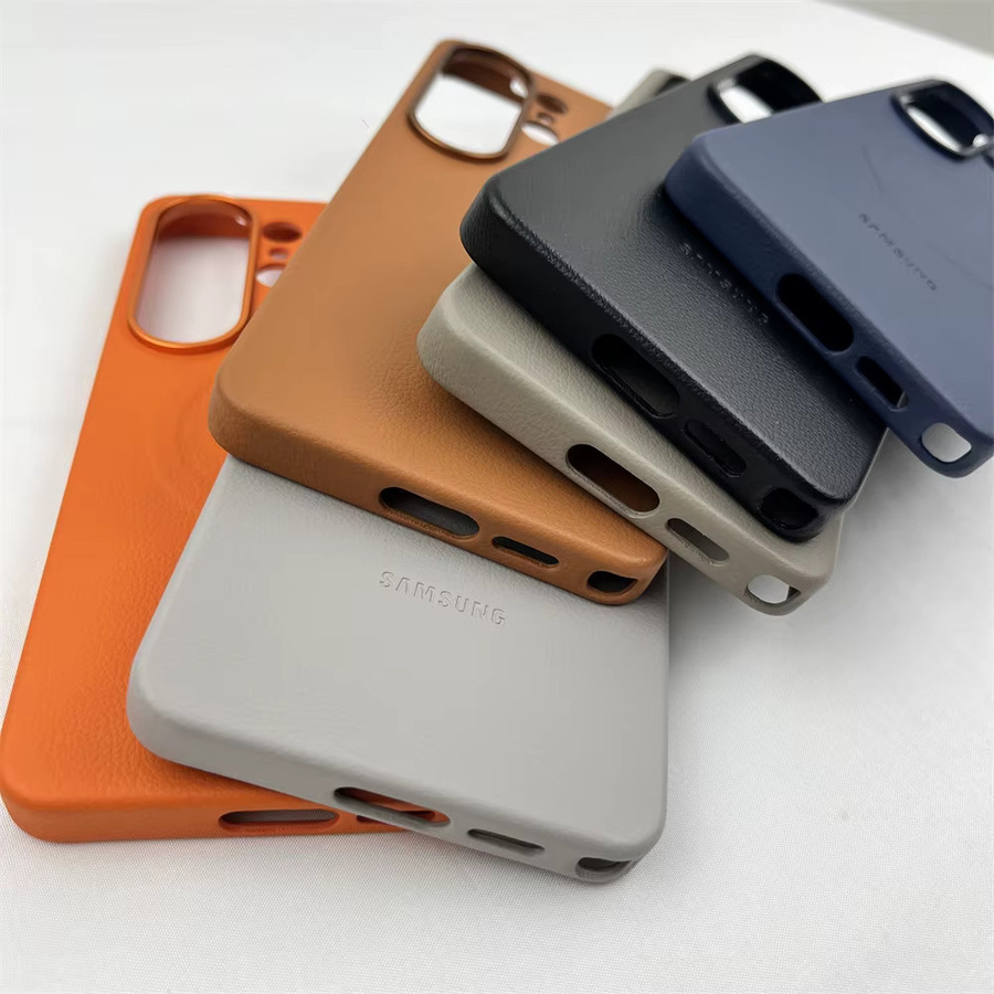 Luxuriöses Leder-Magnet-Case für Samsung Galaxy S26 Ultra in Braun/Mehrfarbig mit MagSafe Wireless Charging Unterstützung - Bild 4