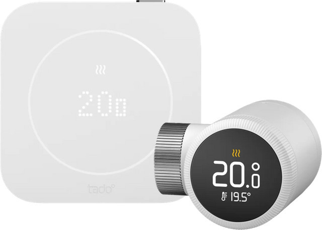 tado Smart-Thermostat X Starterset 2. Generation mit einem Thermostatkopf in Weiß - Bild 1