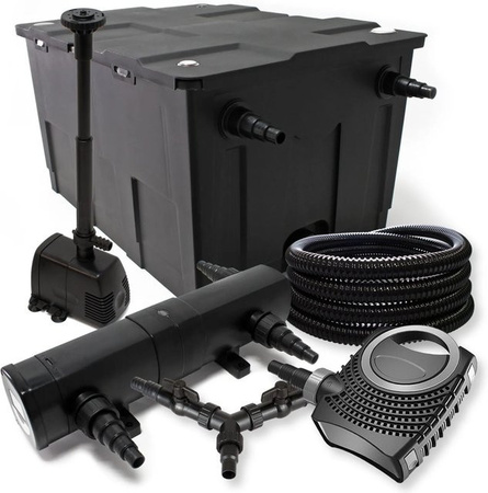 Sunsun Teichfilter Set Neo8000 in Schwarz mit 70W Pumpe für bis zu 60000L Teichvolumen
