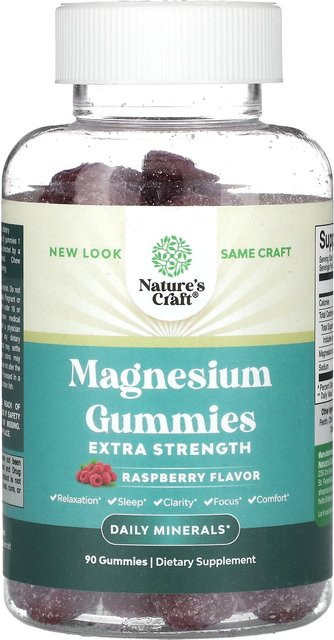 Nature's Craft Magnesiumgummis Himbeere extra stark 90 Stück - Bild 1