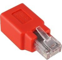 Goobay RJ45 Crossover Ethernet LAN Adapter in Rot - Bild 1