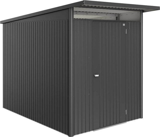 Biohort Metall-Gerätehaus AvantGarde ECO A3 in Dunkelgrau-Metallic mit Standardtür - Bild 1