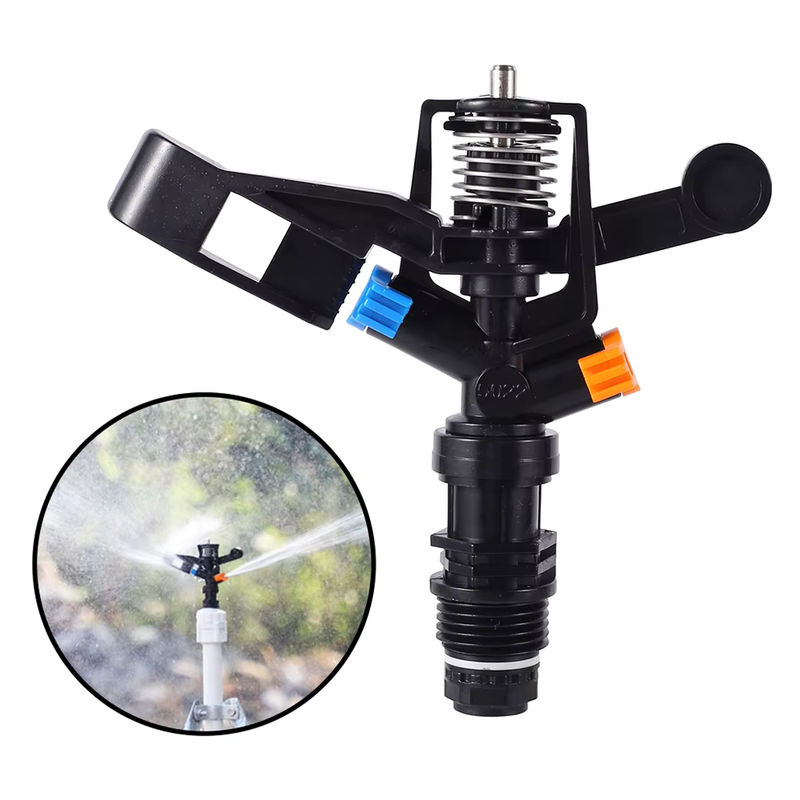 Vibratite Rocker Sprinkler Automatische rotierende Sprühdüse für die Rasenbewässerung in Schwarz - Bild 6