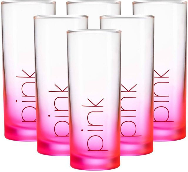 Ritzenhoff & Breker Trinkgläser Favo Tumbler Multicolour Pink 6er Set 360 ml - Bild 1